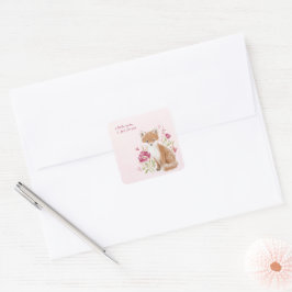Hearthlight Notities Een Beetje Liefde Romantische Vierkante Sticker