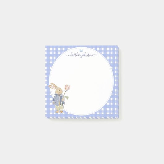 Hearthlight Notities Lente Zachte Weide Gingham Post-it® Notes (Voorkant)