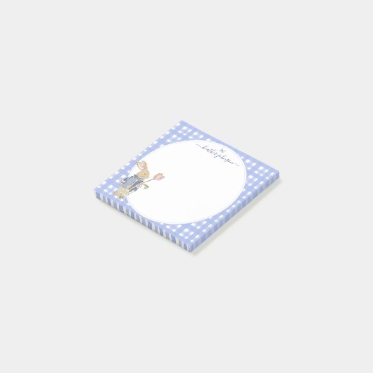 Hearthlight Notities Lente Zachte Weide Gingham Post-it® Notes (Schuin)