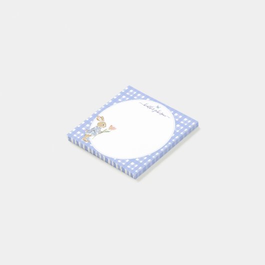 Hearthlight Notities Lente Zachte Weide Gingham Post-it® Notes (Schuin)