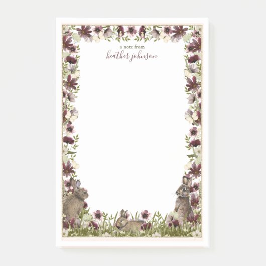 Hearthlight-notities lente zachte weide wilde bloe post-it® notes (Voorkant)