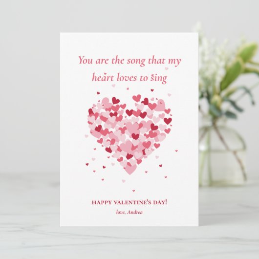 Hearths Photo Valentijnsdag Feestdagenkaart (Staand voorkant)