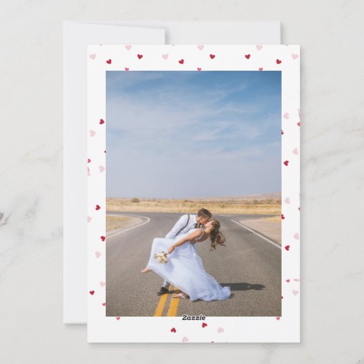 Hearths Photo Valentijnsdag Feestdagenkaart (Achterkant)