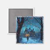 Hearthside Holiday Magnet (Voorkant / Achterkant)