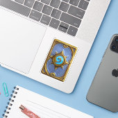 Hearthstone kaart achter sticker (Laptop met iPhone)