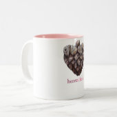 heartichoke tweekleurige koffiemok (Voorkant links)