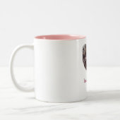 heartichoke tweekleurige koffiemok (Links)
