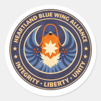 Heartland Blue Wing Alliance MissouriSticke Ronde Sticker