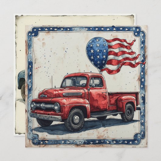 Heartland Flag Explorer:  glorie Feestdagenkaart (Voorkant / Achterkant)