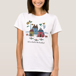 Heartland Gezellige Amerikaanse Vintage Landelijke T-shirt