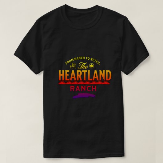 Heartland Ranch van ranch naar retail T-shirt (Design voorkant)