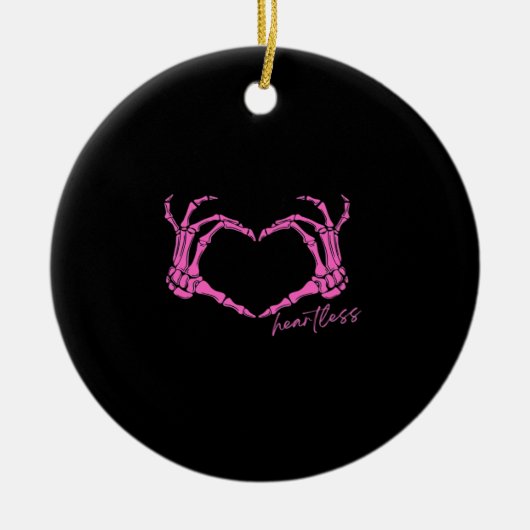 Heartless Skeleton Hands Classic Keramisch Ornament (Voorkant)