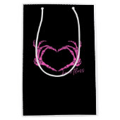 Heartless Skeleton Hands Classic Medium Cadeauzakje (Voorkant)