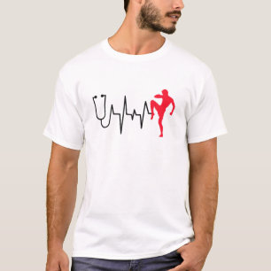 Heartline Sport Muay Thai Boxing Martial Art Heart T-shirt