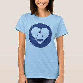Hearts2Tails Navy Graphic Logo Women's T-Shirt