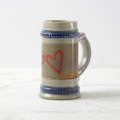 Hearts 22 oz Stein Bierpul (Voorkant rechts)