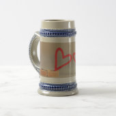 Hearts 22 oz Stein Bierpul (Voorkant links)