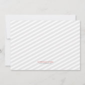 Hearts 25th Silver Wedding Jubileum Party Kaart (Achterkant)