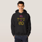 Hearts 40th Bday For Daughter From Mom Dad Hoodie (Voorkant volledig)