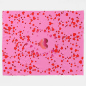 "Hearts" Aangepaste fleece Blanket, 60 x 80" Deken (Voorkant (Horizontaal))