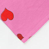 "Hearts" Aangepaste fleece Blanket, 60 x 80" Deken (Hoek)