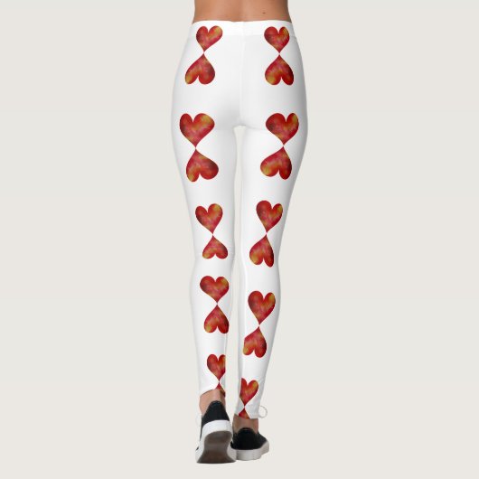 Hearts Aangepaste Leggings (Achterkant)