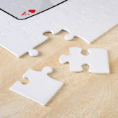 Hearts Ace met Queen Crown Legpuzzel (Zijkant)