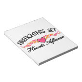 Hearts Aflame Notitieblok (Schuin)