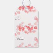 Hearts Afloat Valentijnskaarten Cadeaulabel (Achterkant)