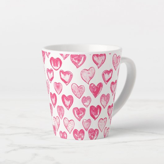 Hearts Aflutter Ceramic Latte Mok (Rechterhoek)