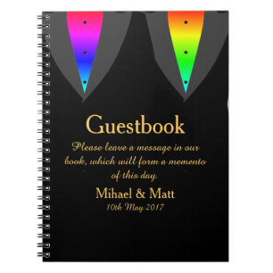 Hearts Aglow met Pride Guestbook voor homoseksuele Notitieboek