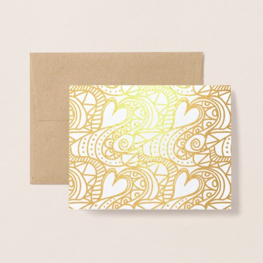 Hearts Alive Folie Kaarten (Voorkant met envelop)