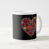 Hearts allover grote koffiekop (Voorkant rechts)