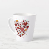 Hearts allover latte mok (Linkerhoek)