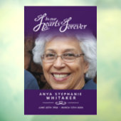 Hearts altijd begrafeniseerbetoon aan het herdenki raamsticker (Vel 3)