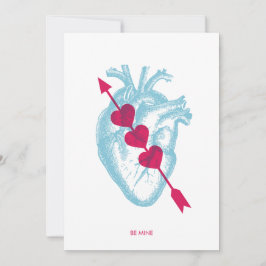 Hearts and Arrow Valentijn Flat Kaart