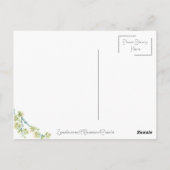 Hearts and Flowers Moederdag Briefkaart (Achterkant)