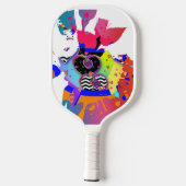 Hearts And Flowers Pickleball Paddle (Achterkant)