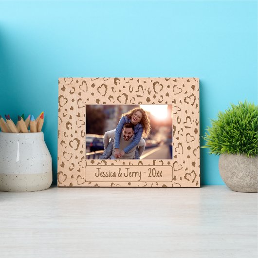 Hearts and Spots  Elegant Trendy Afbeelding Gegraveerde Lijstjes