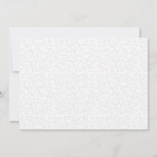 Hearts and Swirls Engagement Party Kaart (Achterkant)