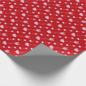 Hearts Arrow Wrapping Paper Cadeaupapier (Hoek)
