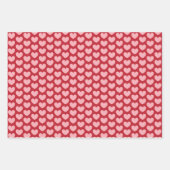 Hearts Arrows Initialen Gepersonaliseerde Valentij Inpakpapier Vel (Voorkant 3)
