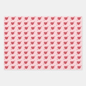 Hearts Arrows Initialen Gepersonaliseerde Valentij Inpakpapier Vel (Voorkant 2)
