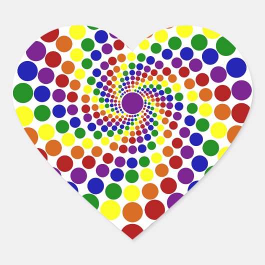 Hearts Awhirl Sticker (Voorkant)