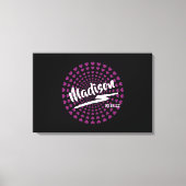 Hearts Bat Mitzvah Inlogbord Canvas Afdruk (Voorkant)