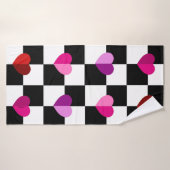 Hearts Bath Towel Badhanddoek (Badhanddoek)