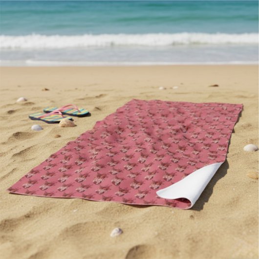Hearts Beach Towel Strandlaken