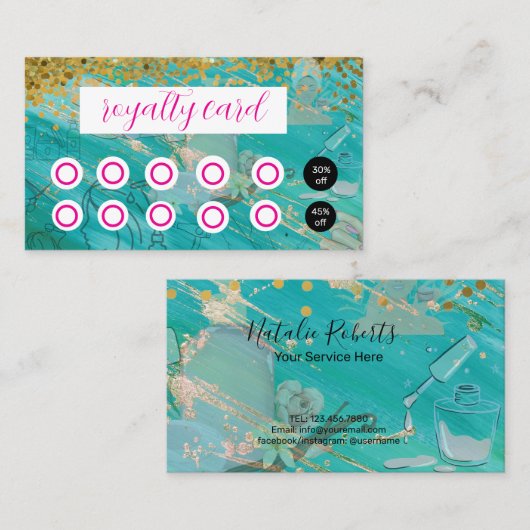 Hearts Beauty Salon Spa Loyalty (Voorkant / Achterkant)