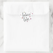Hearts Believe Love Quote Hart Sticker (Tas)