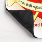 Hearts bij God Christelijk geschenk Muismat (Hoek)